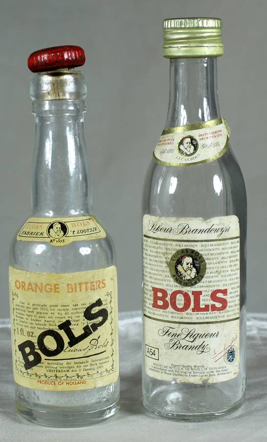 Mini liquor bottle - Empty - Pair of Bols