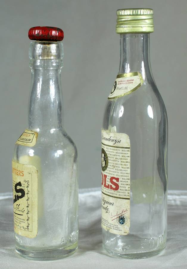 Mini liquor bottle - Empty - Pair of Bols
