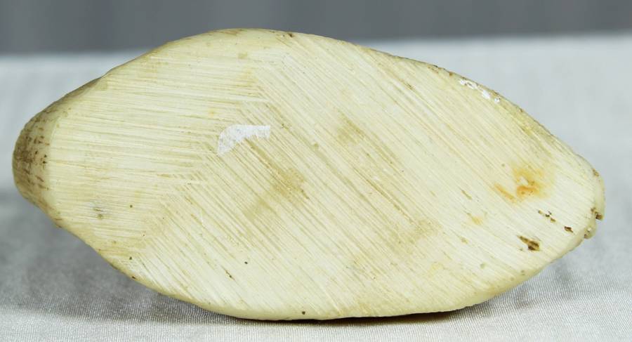 Miniature grey crowned crane figurine