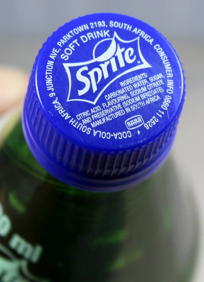 Vintage glass Sprite bottle