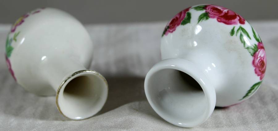 Miniature pair of posy vases