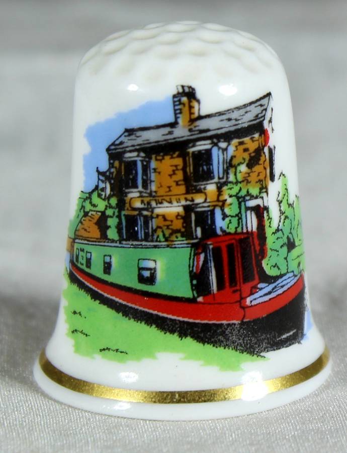 Bone China thimble - Deckboat
