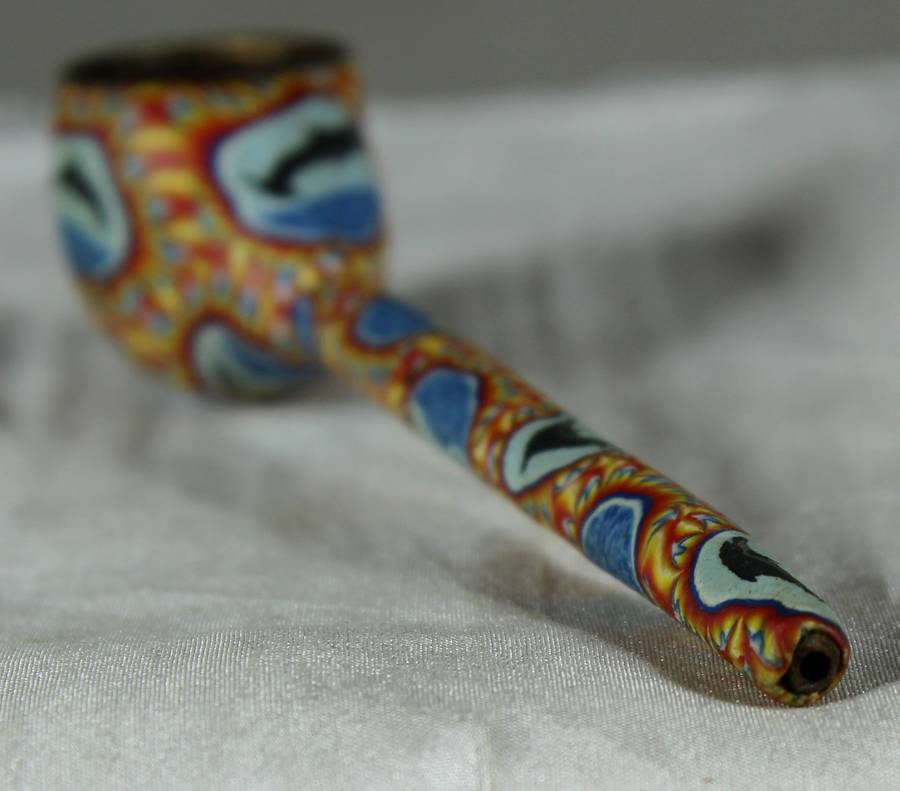 Cloisonne style pipe