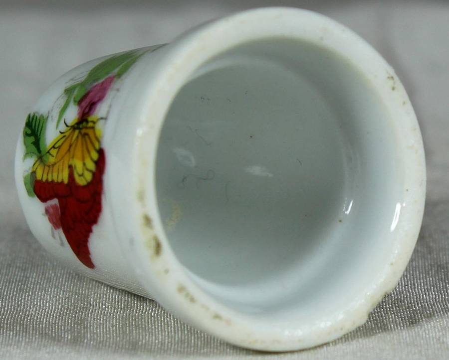 Bone China thimble - Butterfly