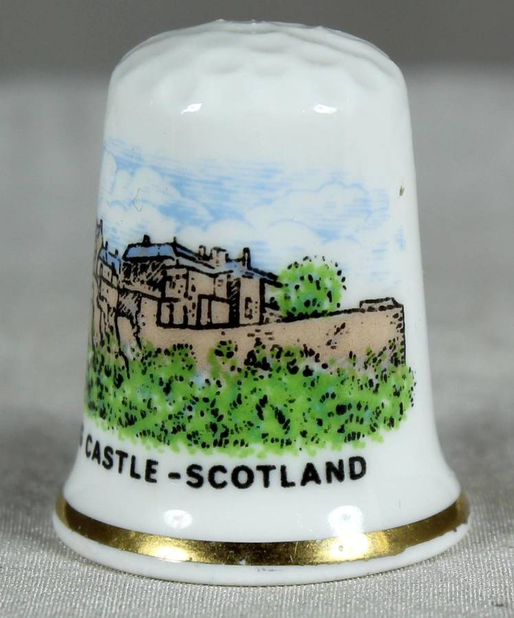 Bone China thimble - Stirling Castle - Scotland