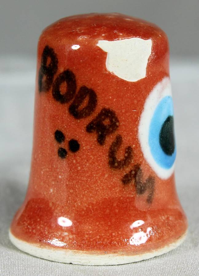 Bone China thimble - Bodrum