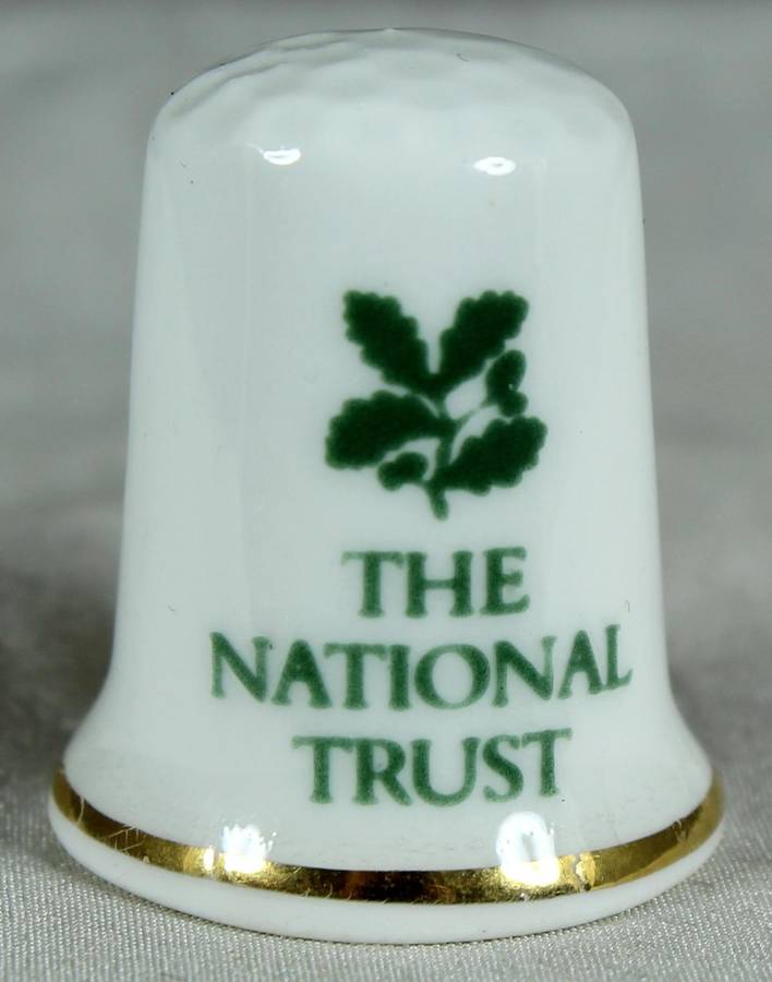 Bone China thimble - Cotehele House - Cornwell - The National Trust