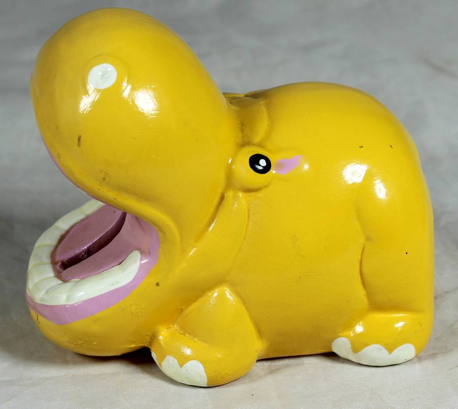 Yellow hippo - Money bank
