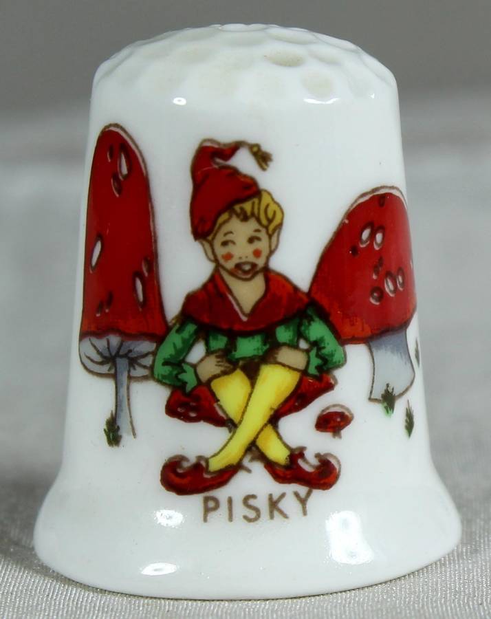 Bone China thimble - Pisky - North lodge