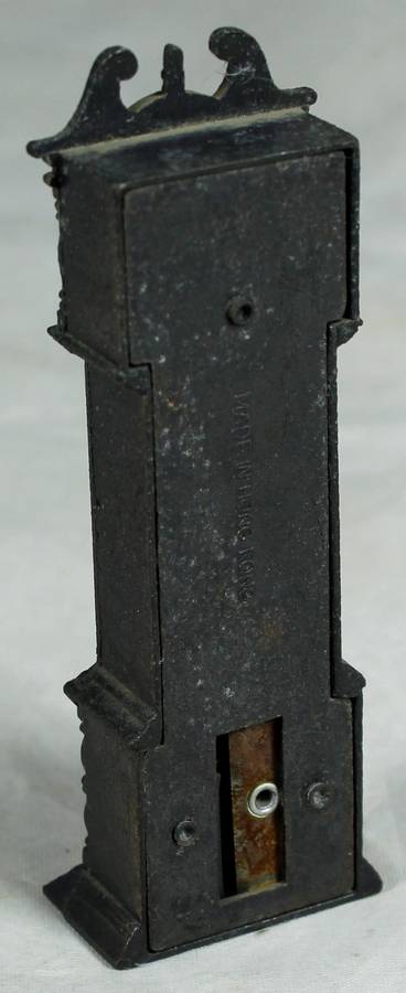 Miniature brass pencil sharpener - Vintage grand father clock