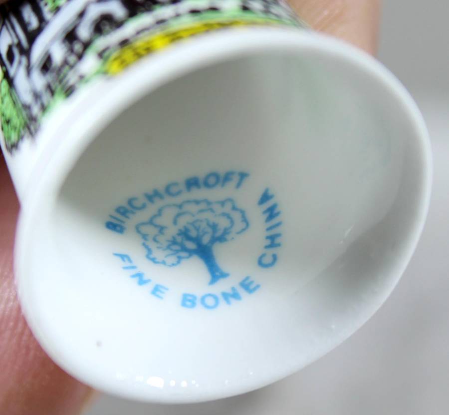 Bone China thimble - In the Moor - Birchcroft