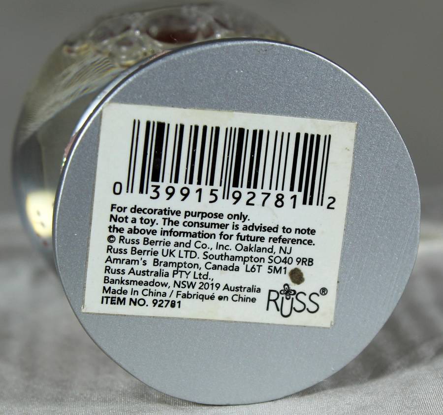 Russ bear snow globe