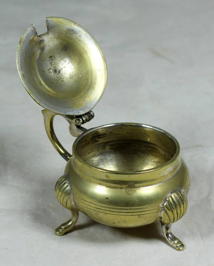 Small brass condiment holder