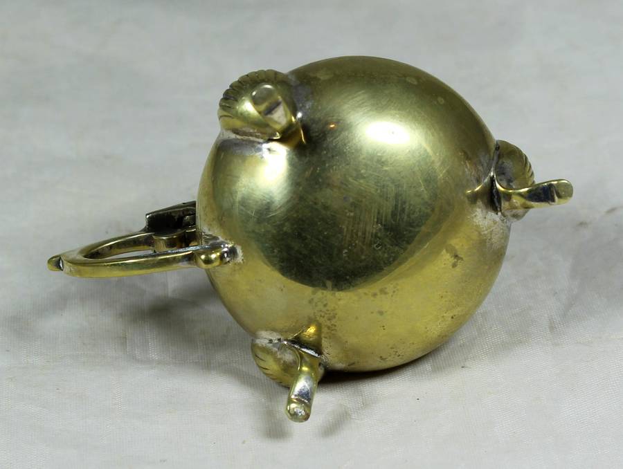 Small brass condiment holder