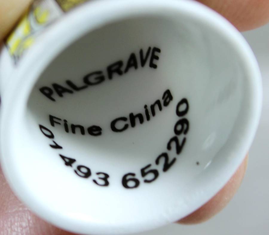 Bone China thimble - Advertising thimble - American Crescent Cycles - Palgrave
