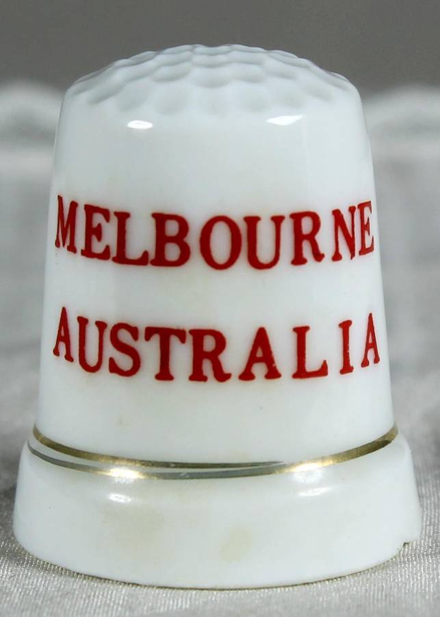 Bone China thimble - Melbourne Australia