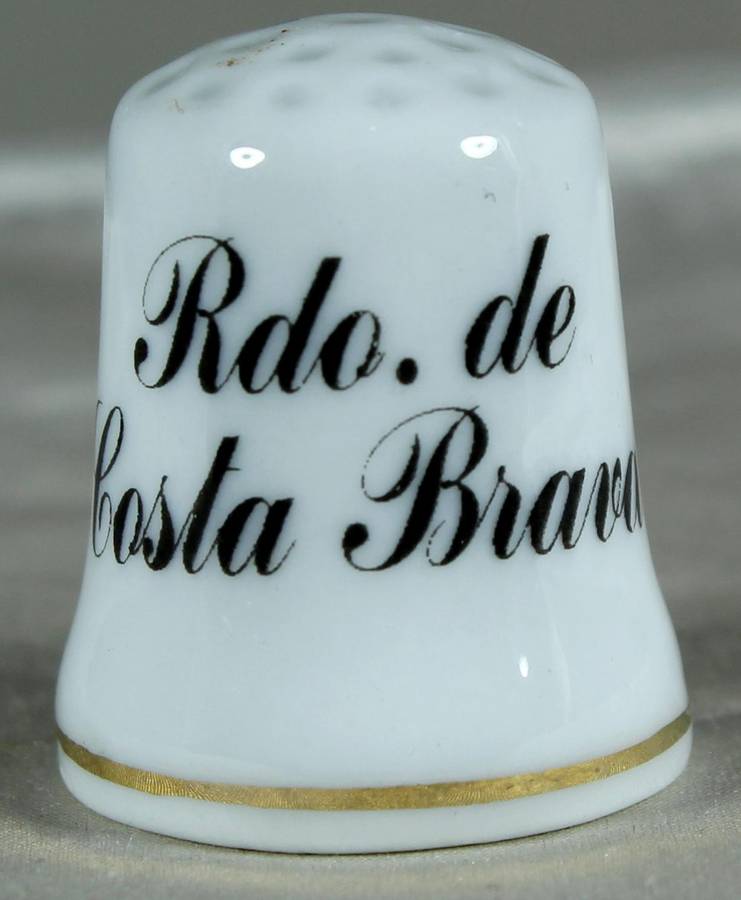 Bone China thimble - Rdo. de Costa Brava