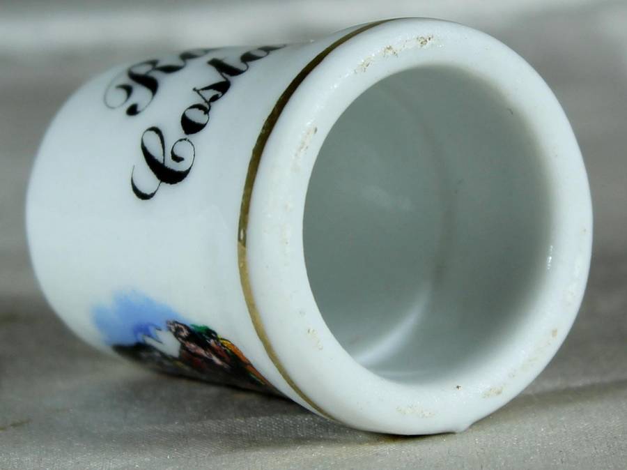 Bone China thimble - Rdo. de Costa Brava