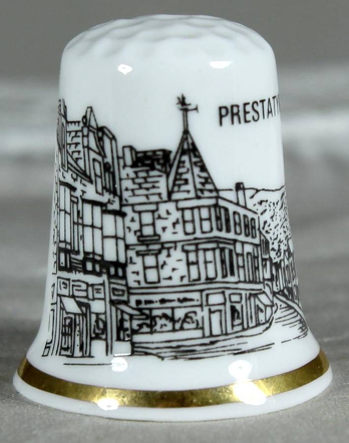 Bone China thimble - Prestatyn