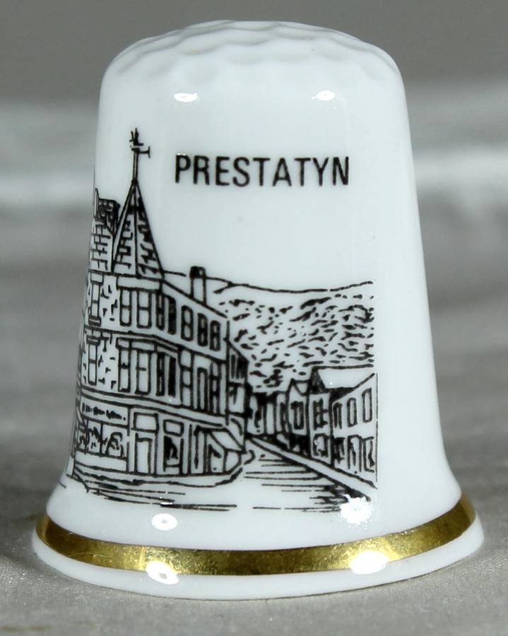 Bone China thimble - Prestatyn