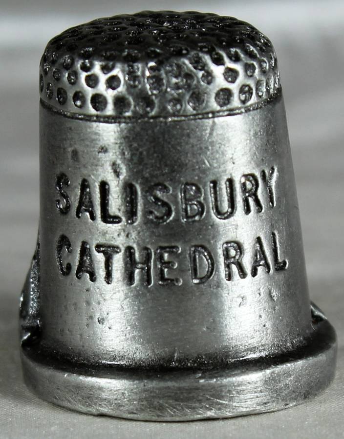 Pewter thimble - Salisbury Cathedral