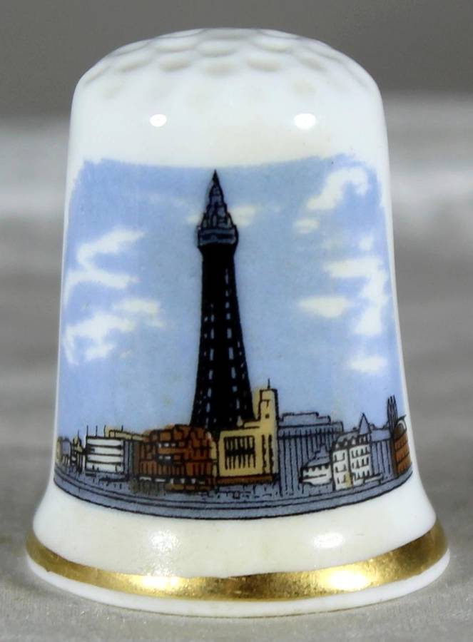 Bone China thimble - Blackpool - Finsbury