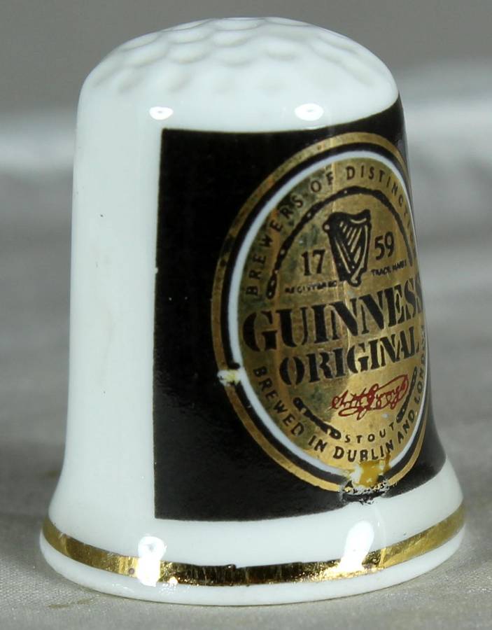 Bone China - Advertising thimble - Guiness