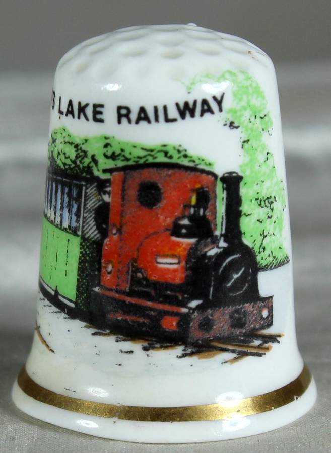 Bone China thimble - Llanberis lake railway - Birchcroft
