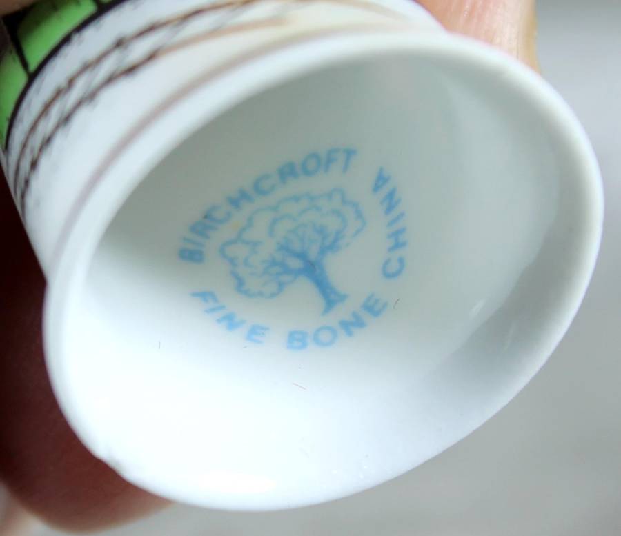 Bone China thimble - Llanberis lake railway - Birchcroft