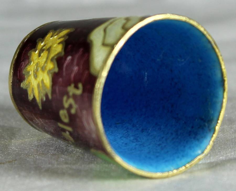 Cloisonne thimble - Guadalest