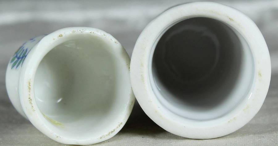 Bone China thimble - Home sweet home - Pair of thimbles