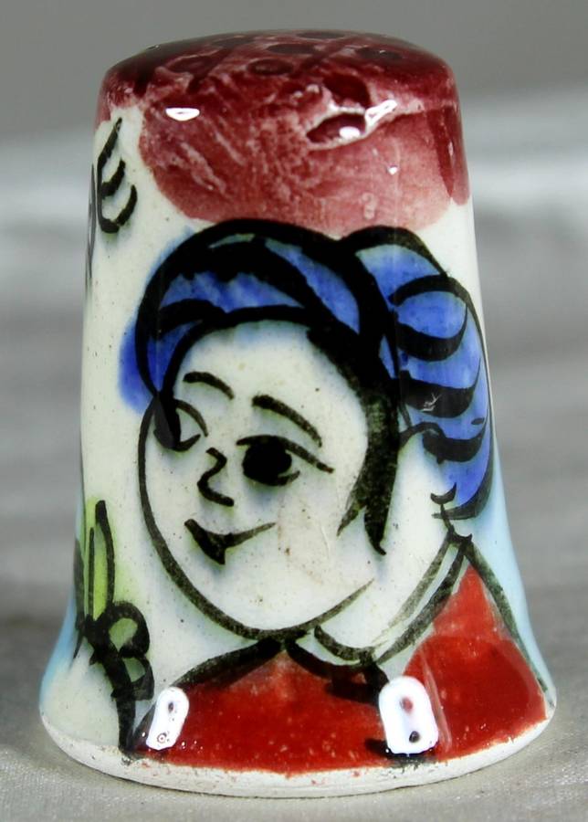Hand painted Turkye thimble