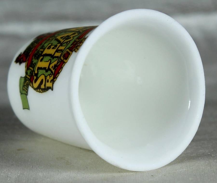 Bone China thimble - Isle of Wight - Steam railway