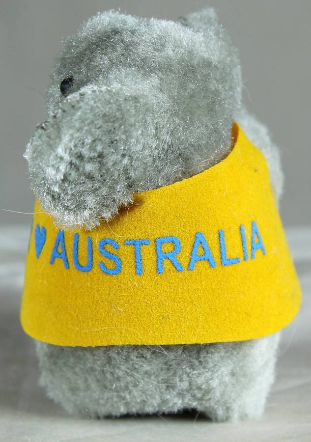 Koala - I love Australia - Fluffy pen topper