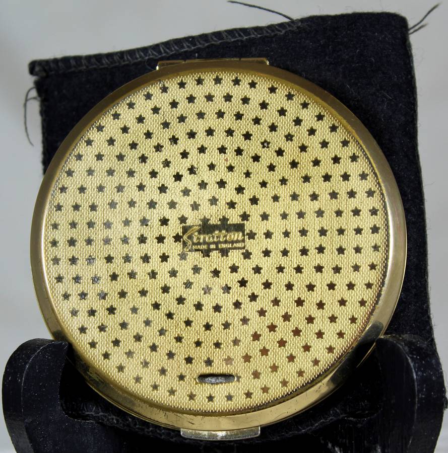 Golden rose powder compact
