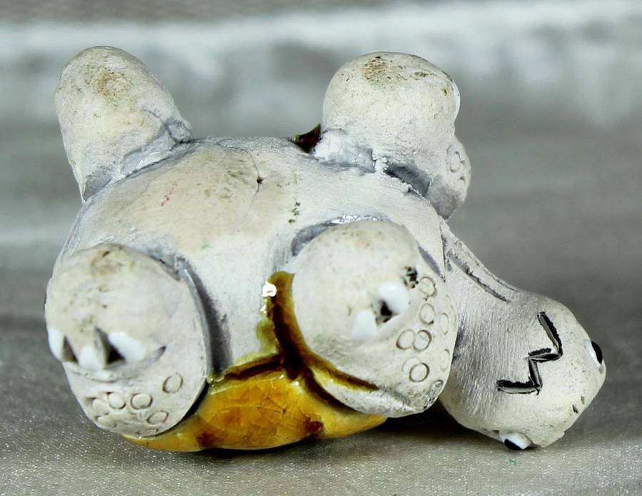 Miniature ceramic tortoise