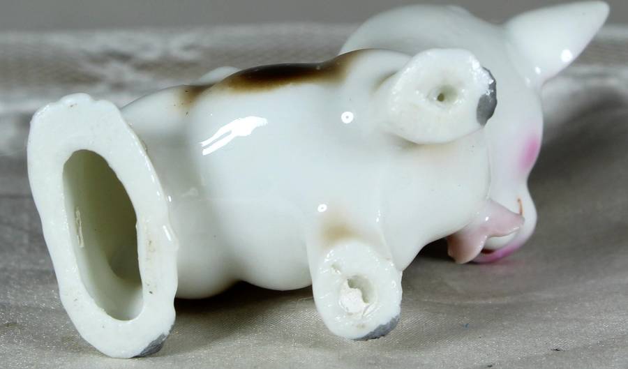 Miniature ceramic bull