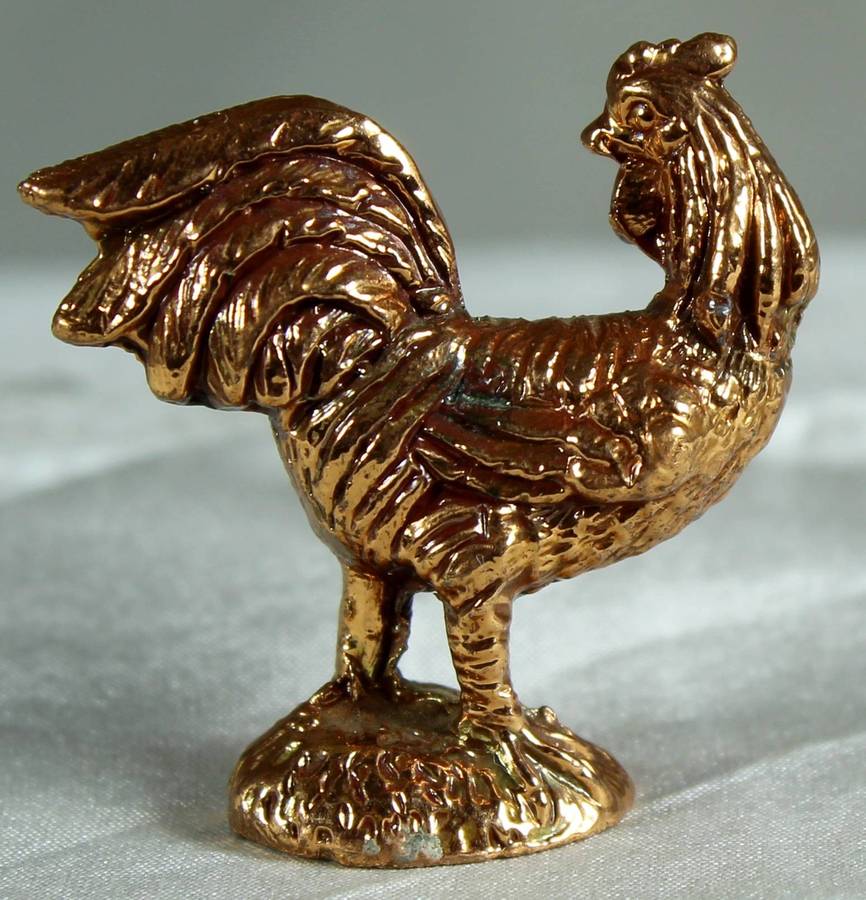 Miniature copper plated - Cockrel