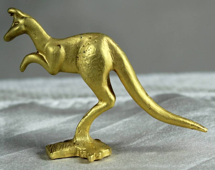 Miniature plated metal - Kangaroo
