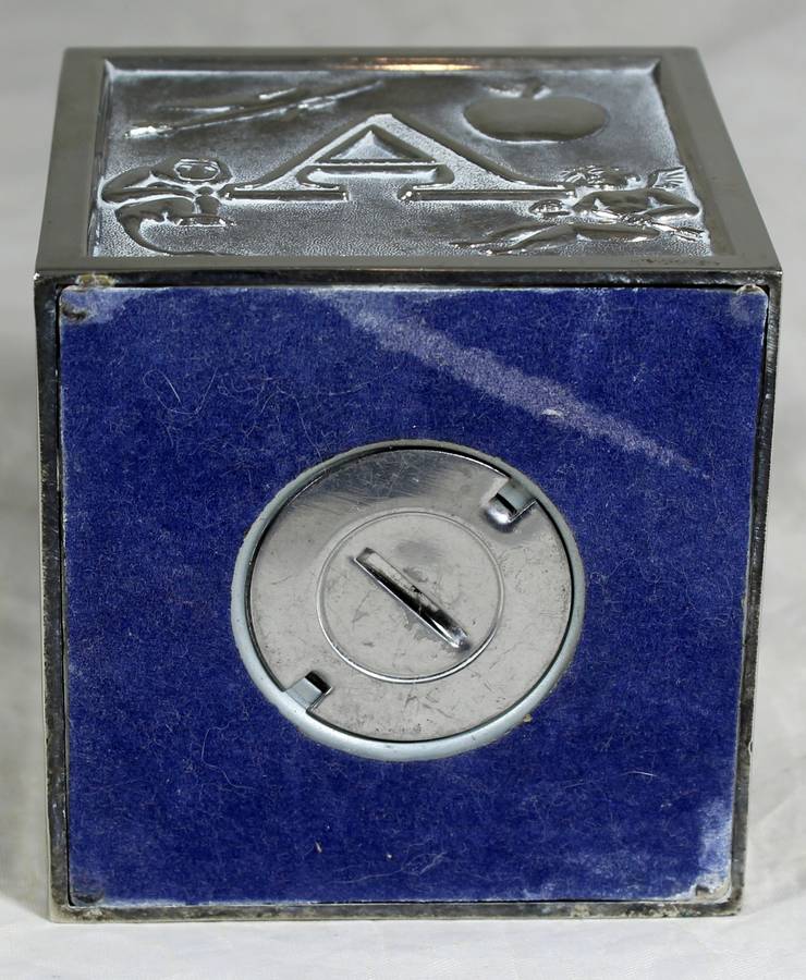Alphabet metal money box