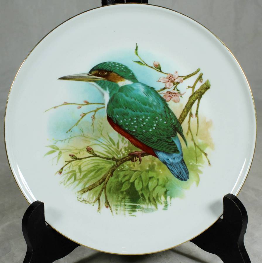 Constantia China display plate - Humming bird
