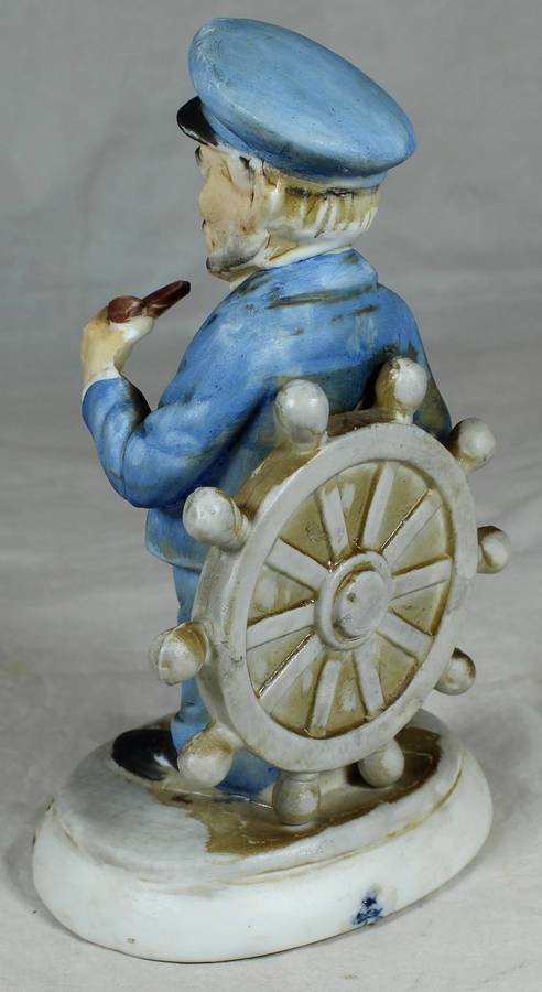 Ceramic Naval captain smoking a pipe