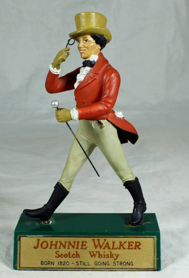 Vintage large Johnnie Walker Striding man