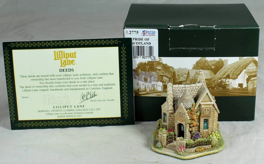 Lilliput Lane - Pride of Scotland - With Deeds certificate - Boxed