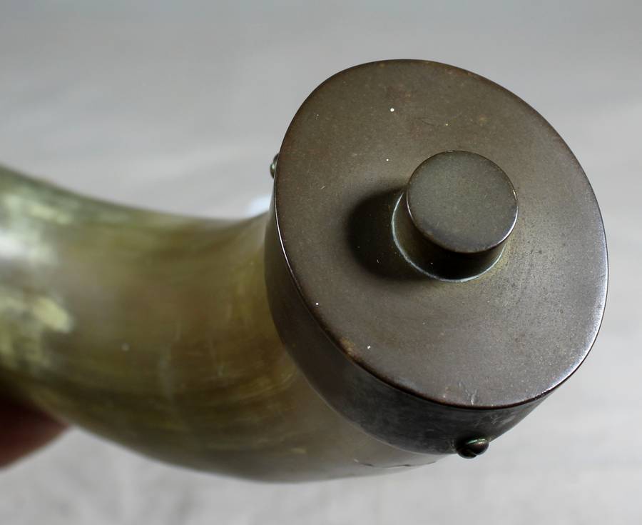 Horn with brass fitting