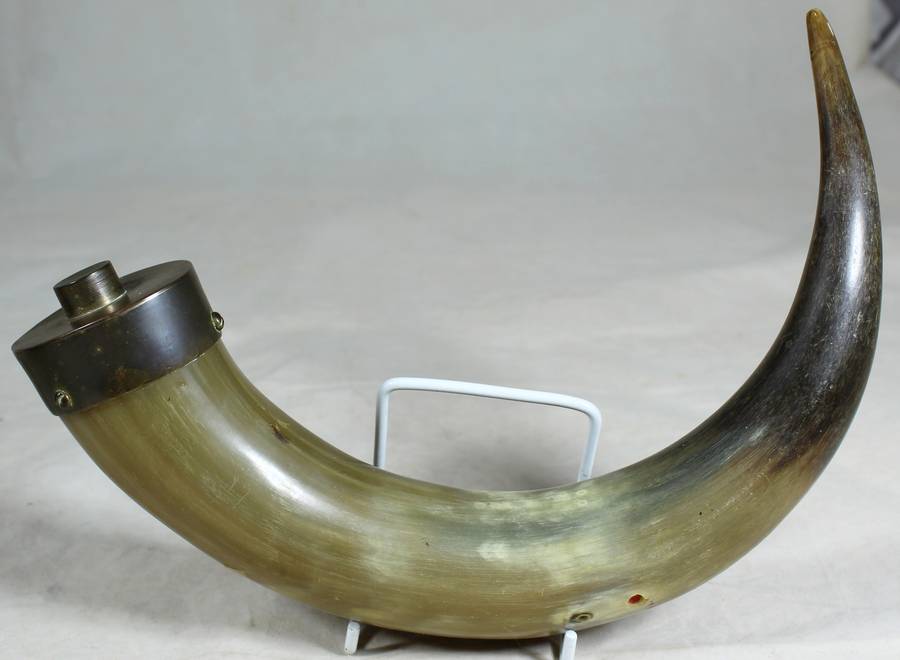 Horn with brass fitting