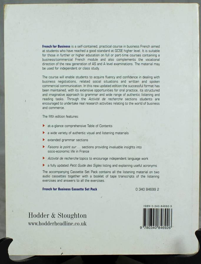 French for Business - M. Bower