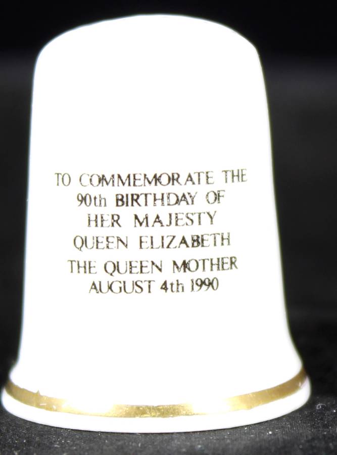 Royalty thimble - Thimblemania - Queen Mother