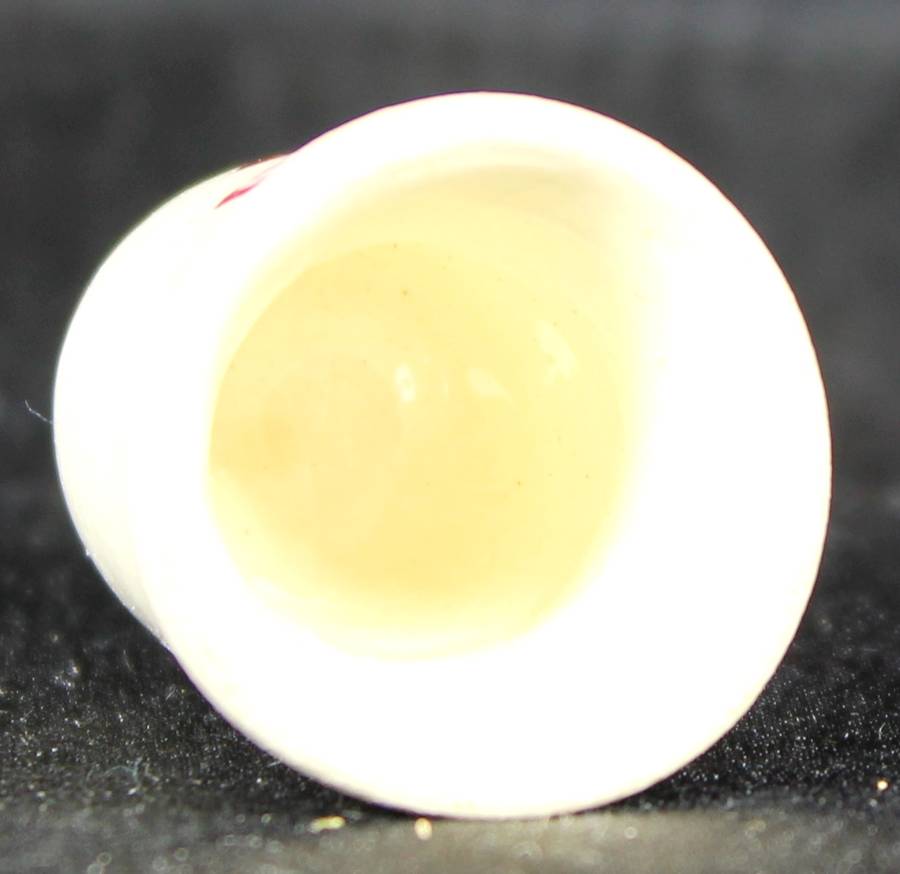 Porcelain Thimble - Purple/ Pink Flowers