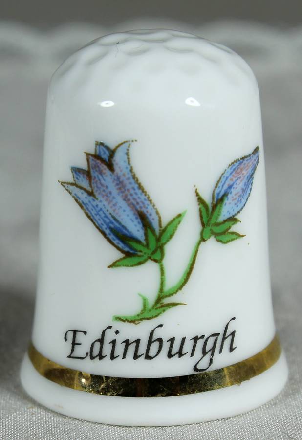 Bone China thimble - Edinburgh